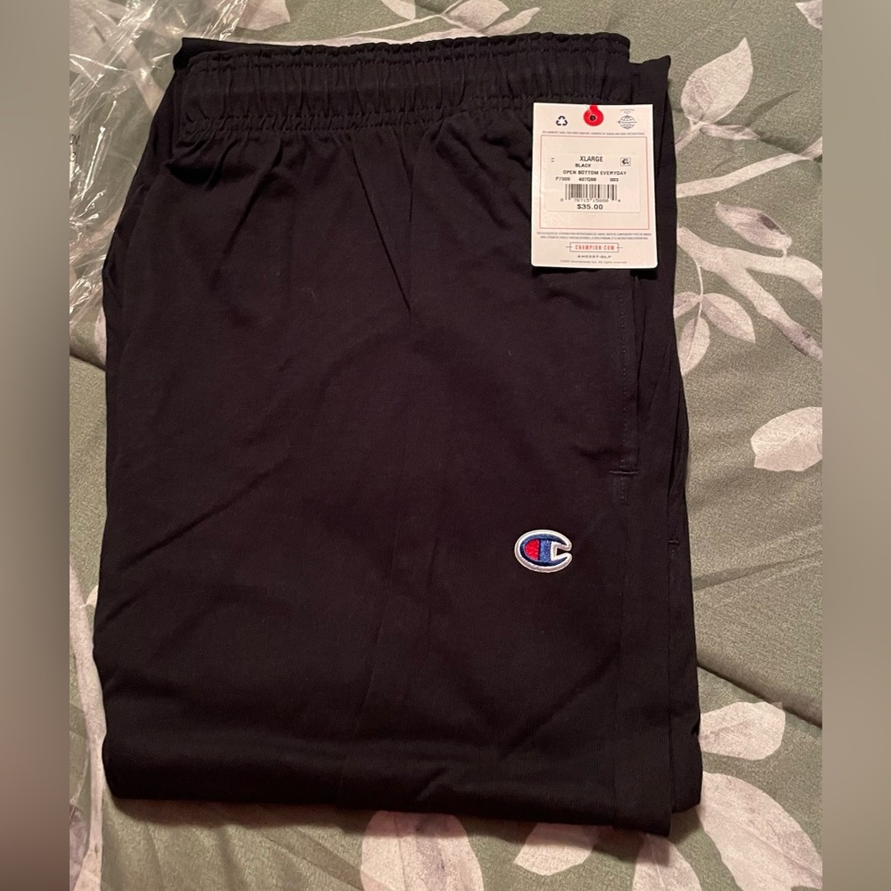 Champion Black Open Bottom Pants